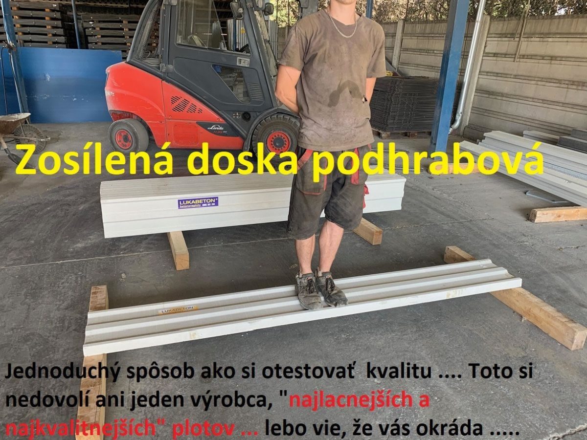 Podhrabová doska zosilená